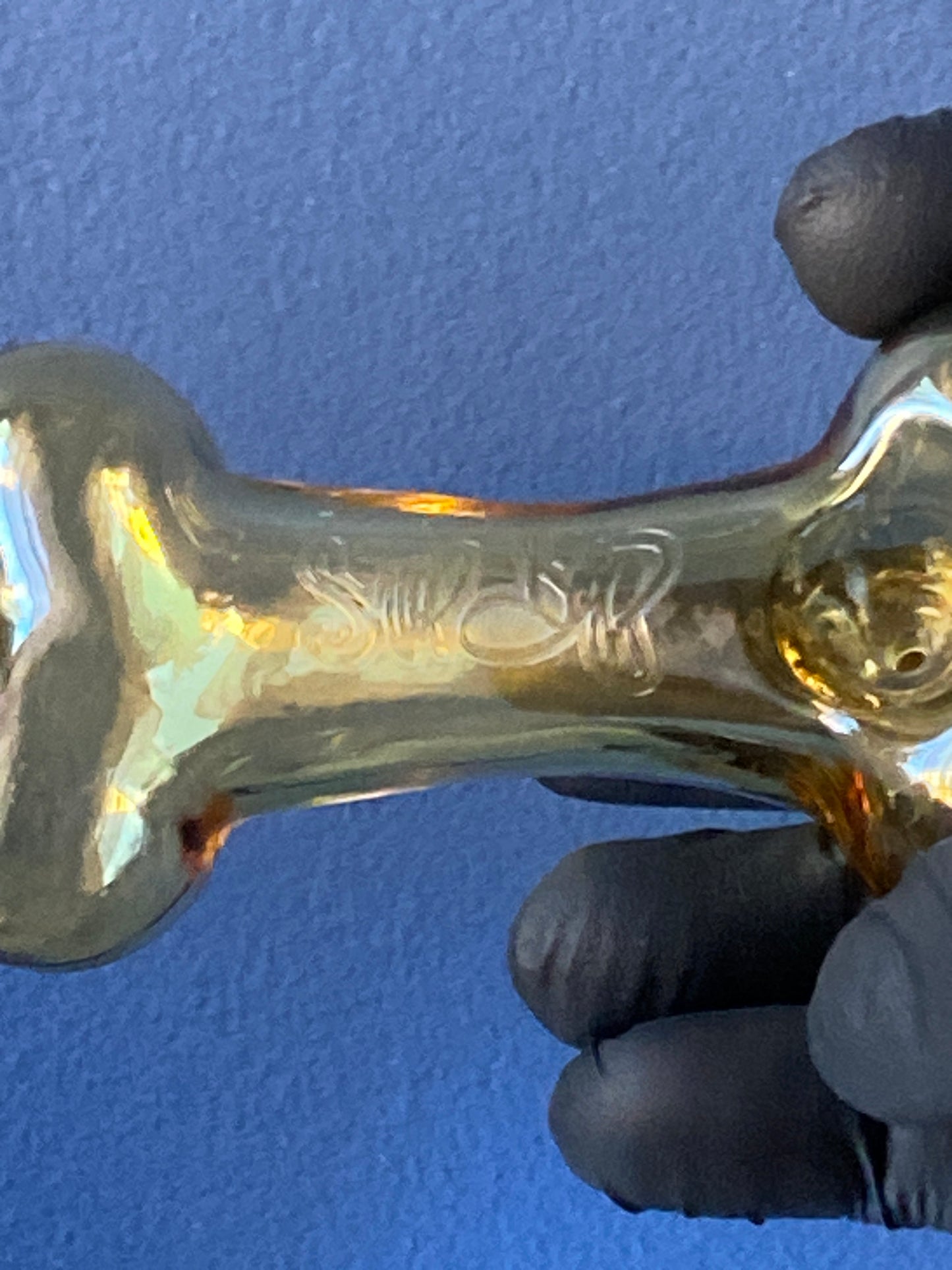 Dogg lbs - Everyday 4" Dogg Bone Handpfeife - Gold