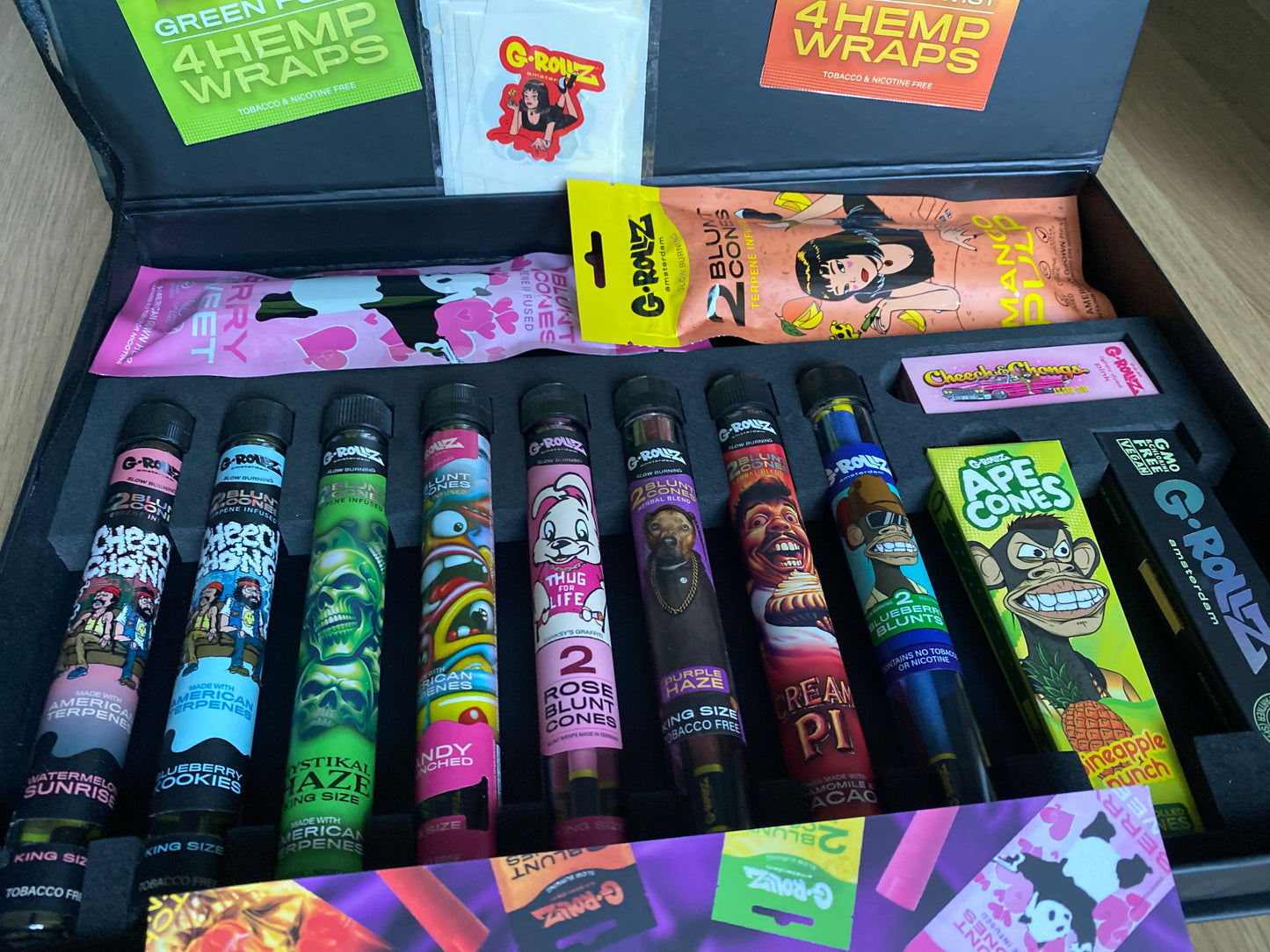 G-Rollz Blunt Collection Geschenkbox - Premium Blunt Wraps & Rolling Papers Set
