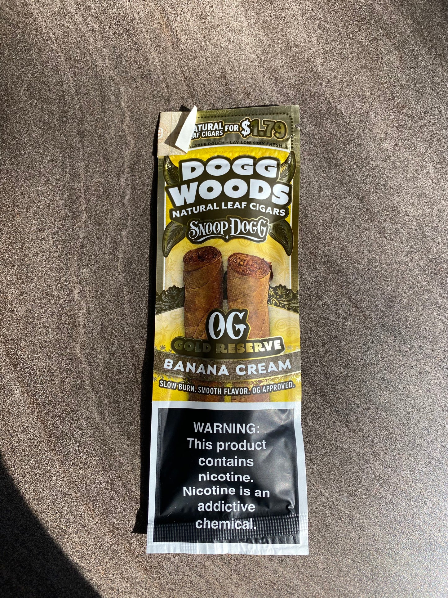 Dogg Woods OG Gold Reserve Premium Leaf Cigars 2er-Pack - Snoop Dogg Qualität