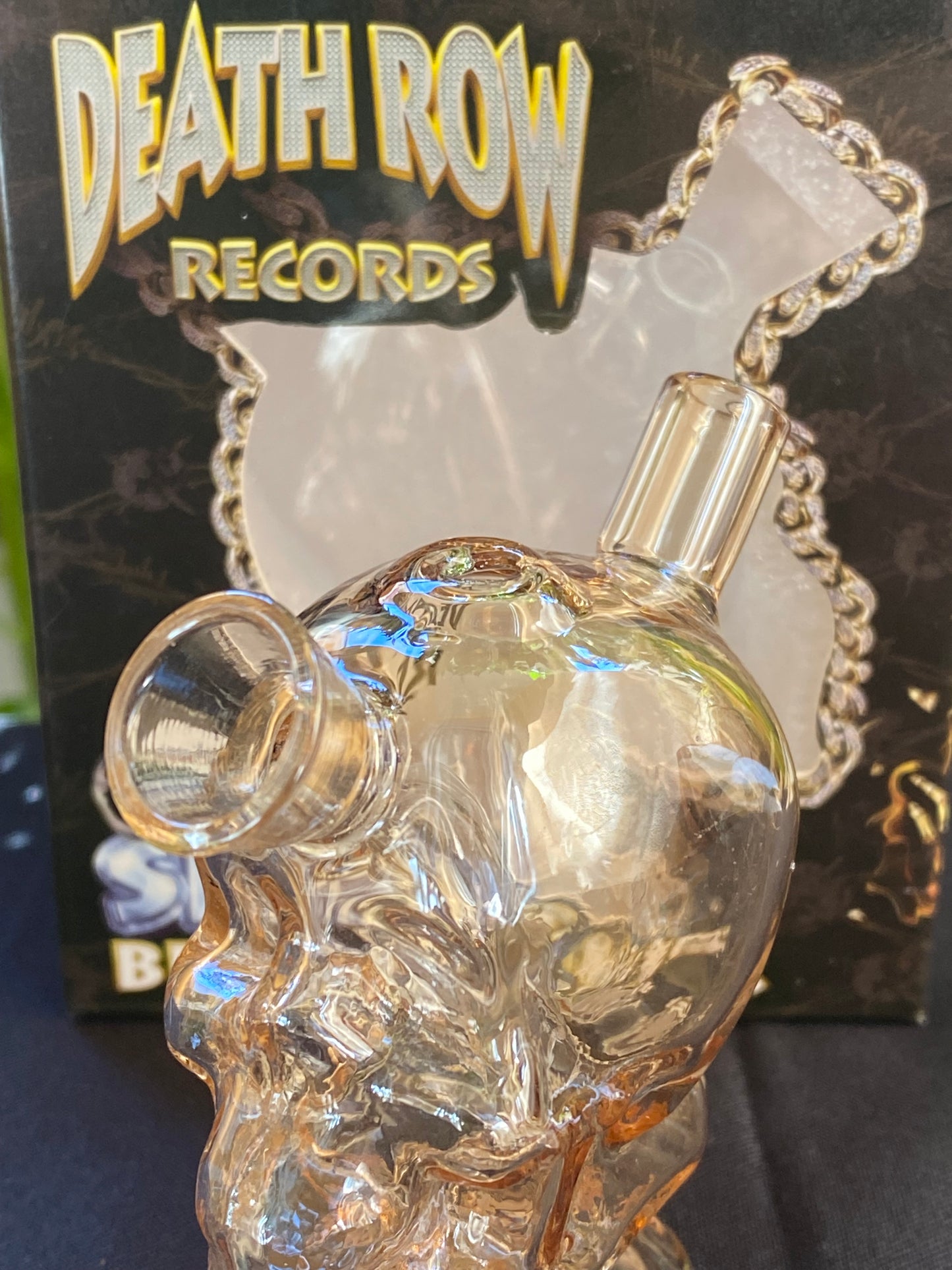 Death Row Records Skull Blunt Bubbler 3" - Düsteres Hip-Hop Sammlerstück