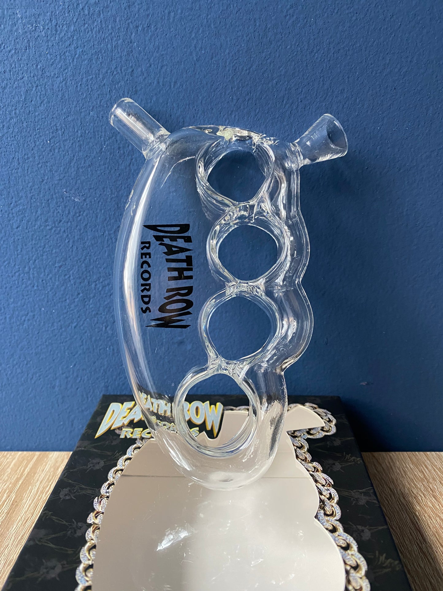 Death Row – 6" Knuckle Blunt Bubbler – Klar