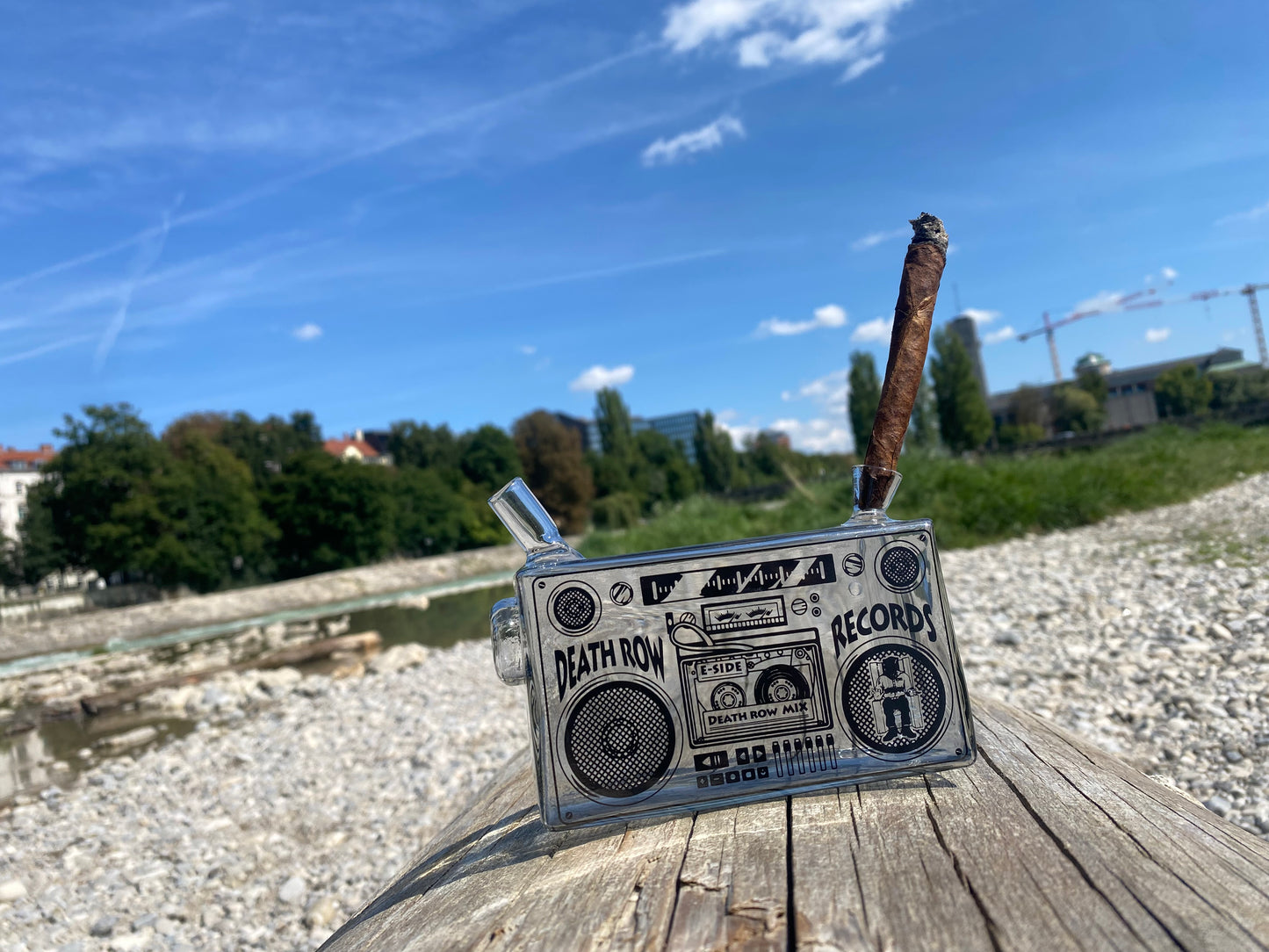 Death Row – 5" Boom Box Blunt Bubbler