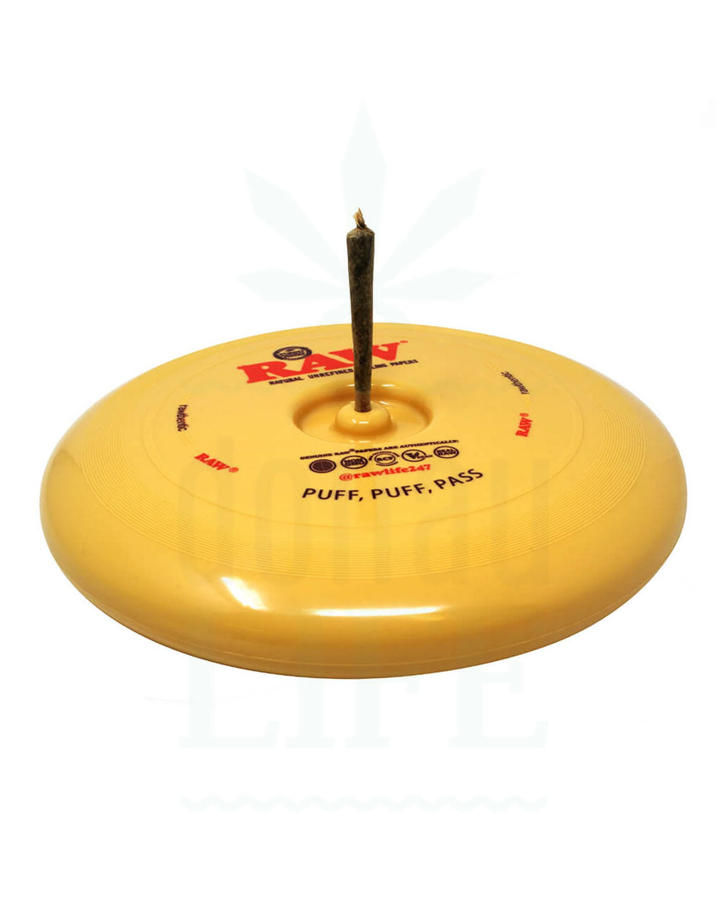 RAW Frisbee mit Jointhalterung