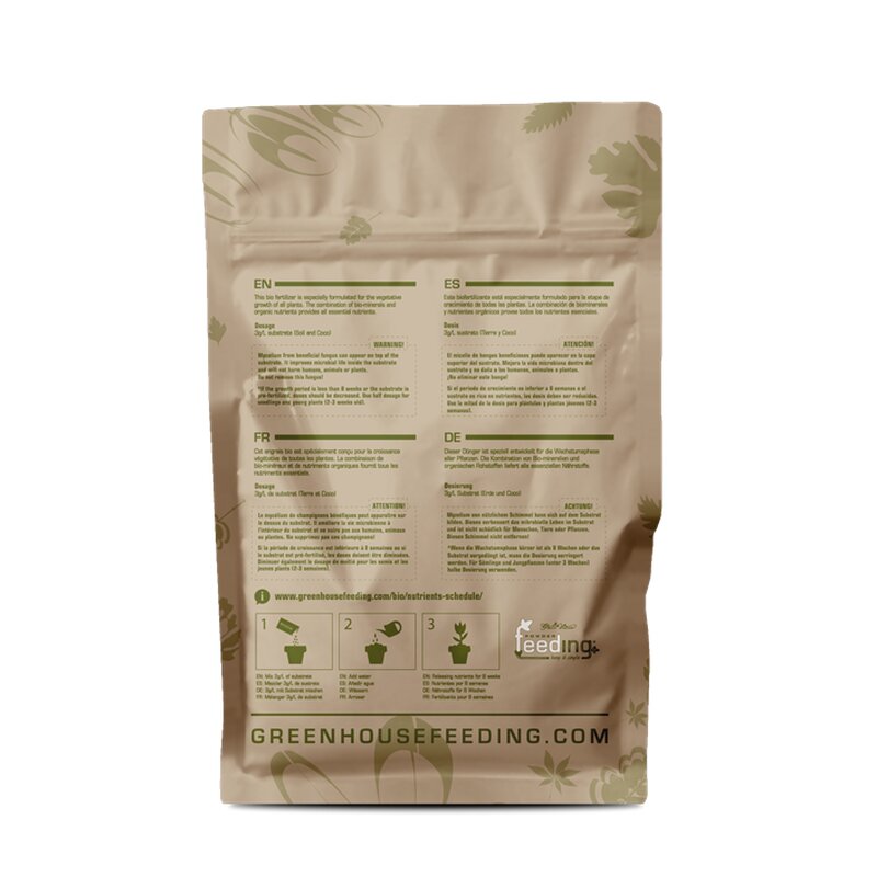 Green House Feeding BioGrow 2,5kg - Organischer Wachstumsdünger Premium