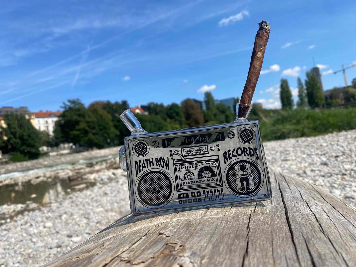 Death Row – 5" Boom Box Blunt Bubbler