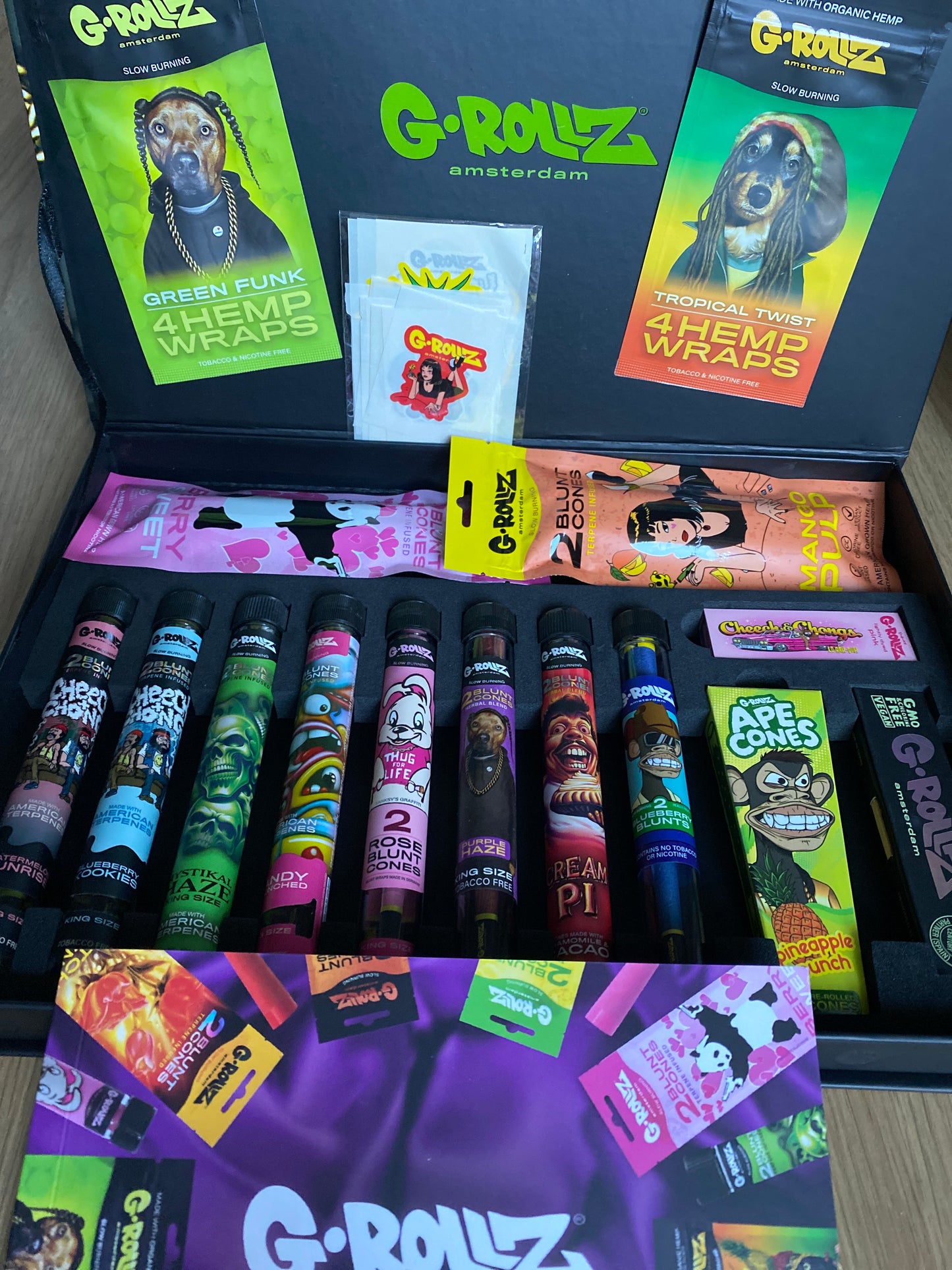 G-Rollz Blunt Collection Geschenkbox - Premium Blunt Wraps & Rolling Papers Set