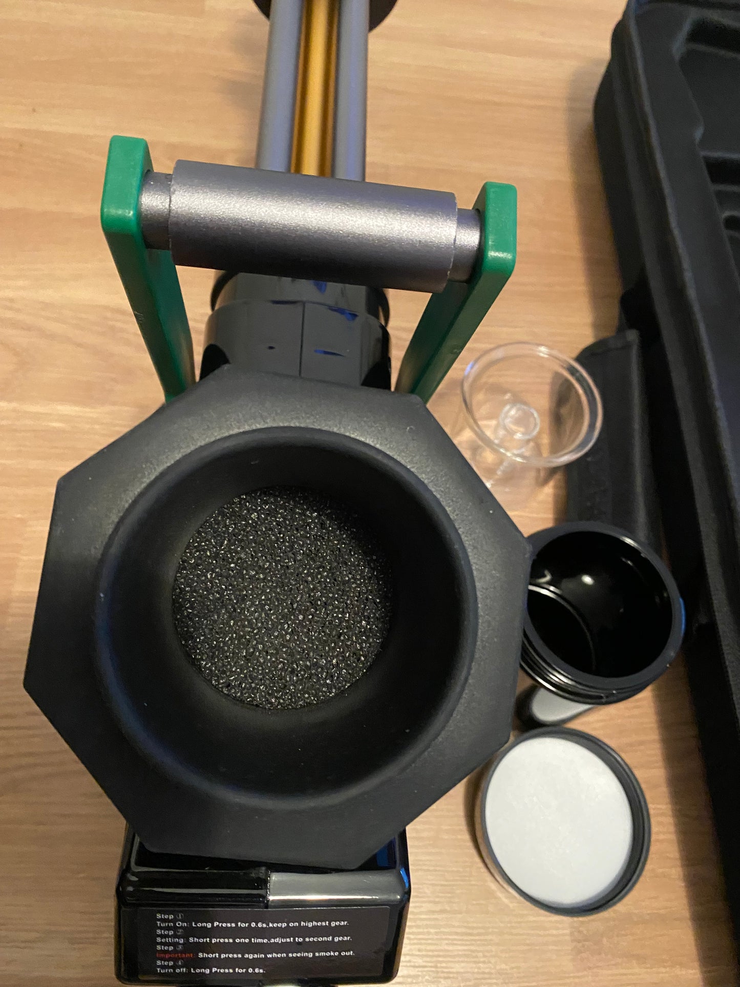 Smoker Gatlin Gun - Kräuter Rauch Kanone mit LED-Licht