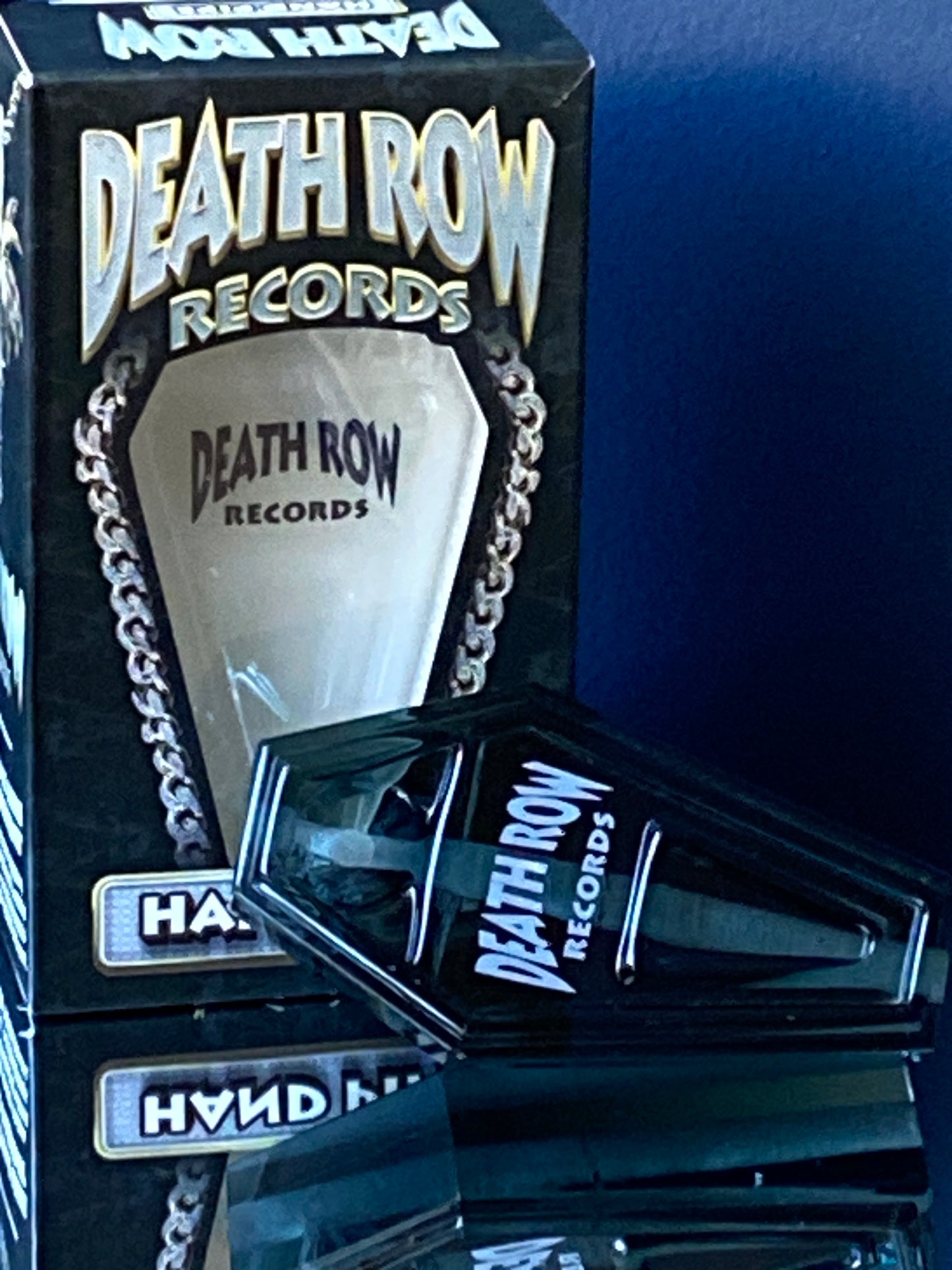 Death Row Records Coffin Hand Pipe 4" Weiß - Legendäres Hip-Hop Sammlerstück