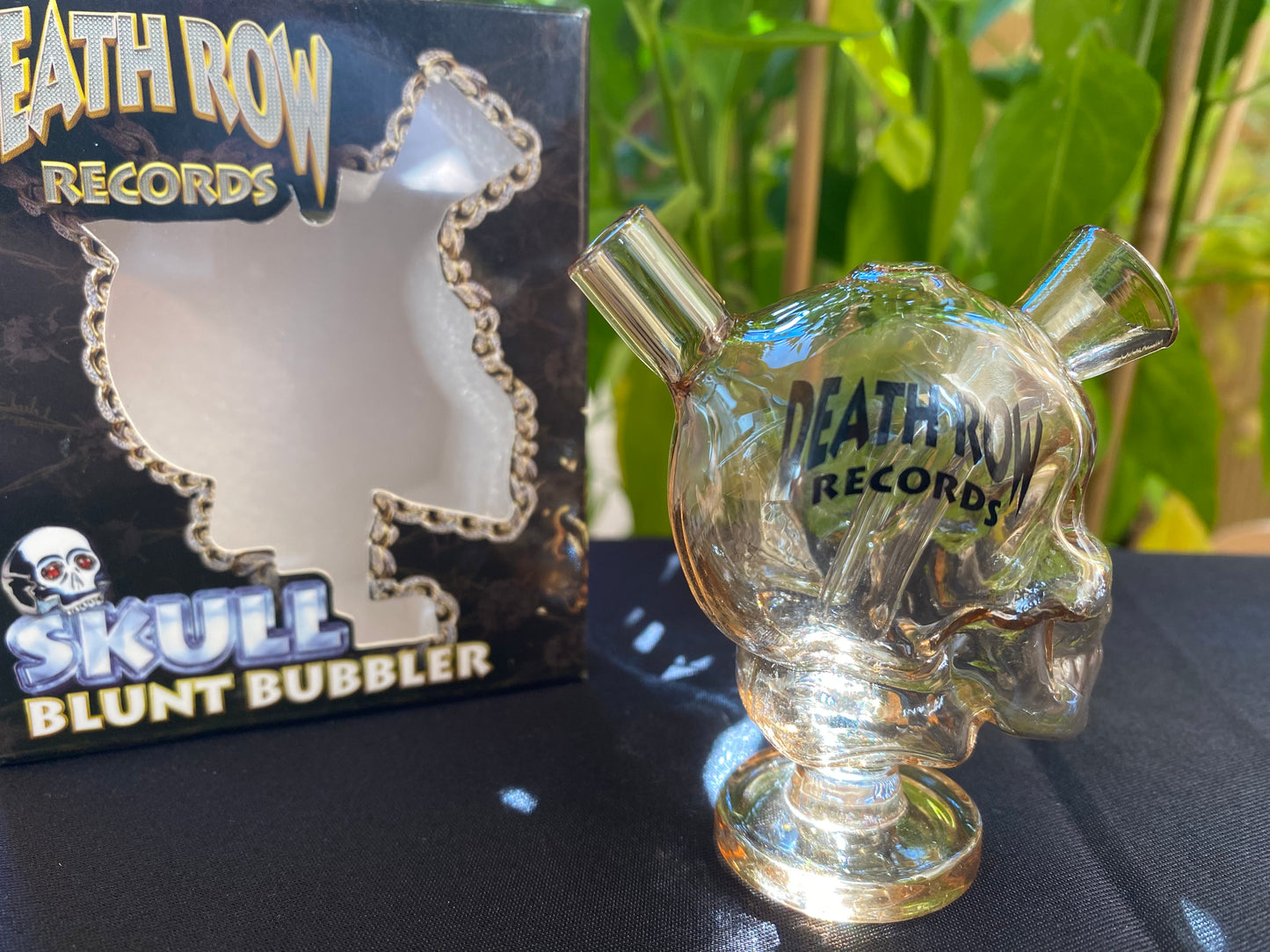 Death Row Records Skull Blunt Bubbler 3" - Düsteres Hip-Hop Sammlerstück