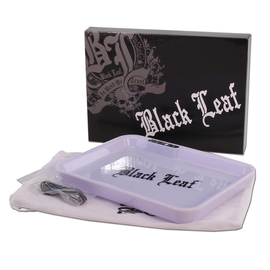 Black Leaf LED Rolling Tray