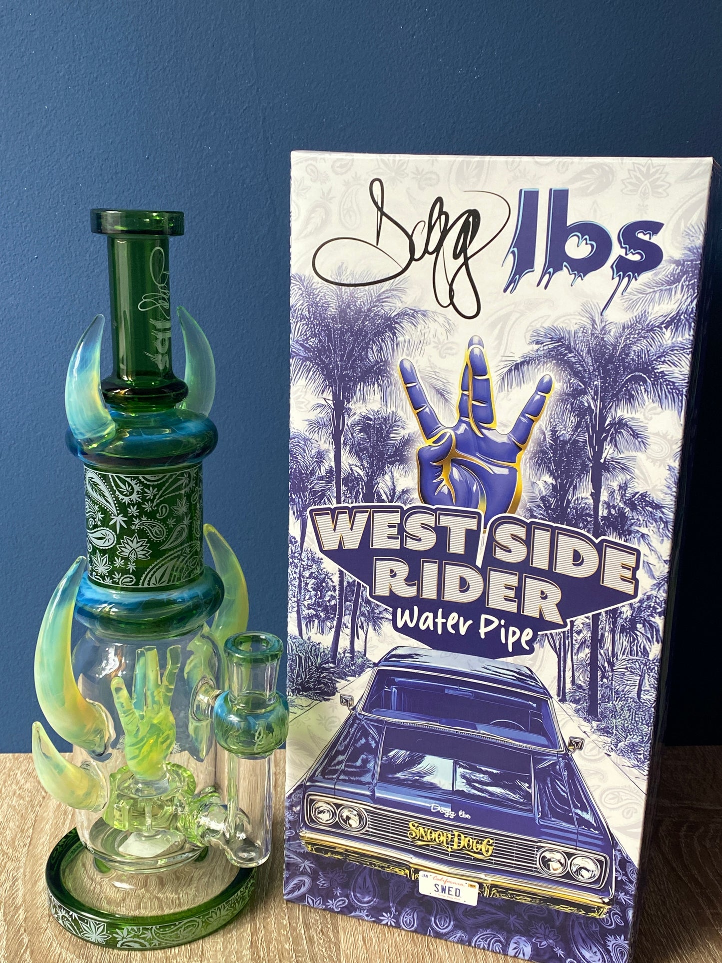 Dogg lbs – 12" Westside Rider Wasserpfeife Green