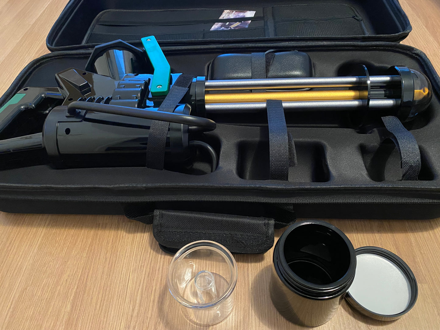 Smoker Gatlin Gun - Kräuter Rauch Kanone mit LED-Licht