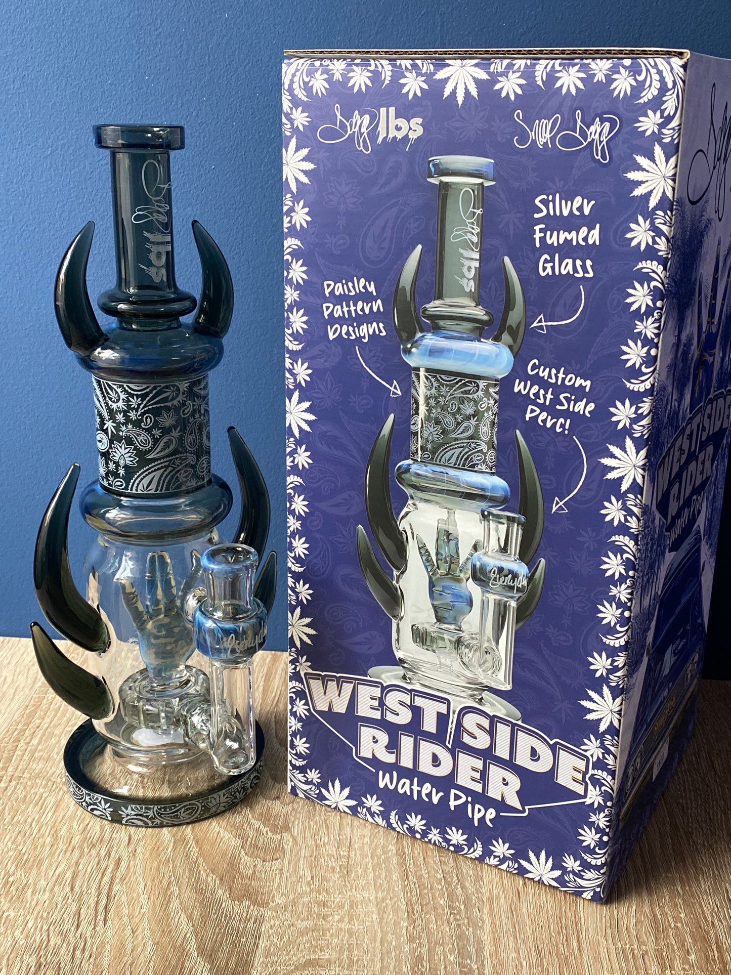 Dogg lbs – 12" Westside Rider Wasserpfeife Black