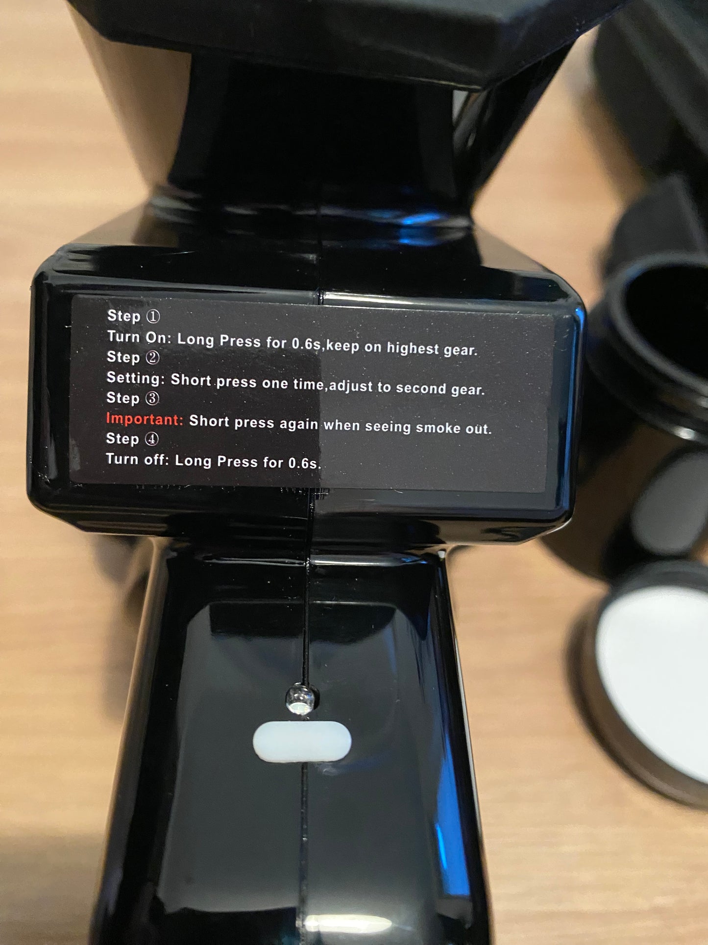 Smoker Gatlin Gun - Kräuter Rauch Kanone mit LED-Licht