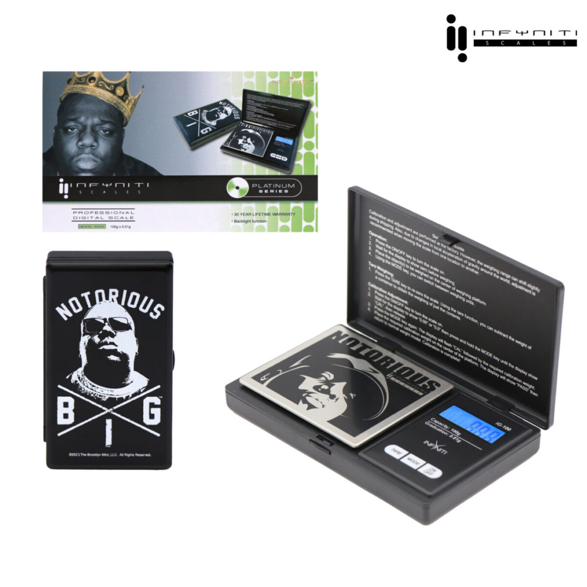 Taschenwaage | GROSSE G-Kraft (100 g x 0.01 g)